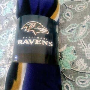 NFL Baltimore Ravens Fleece Throw - Purple, Black, Gold, White
